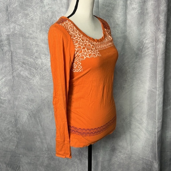 Mossimo Supply Co. Burnt Orange Long Sleeved Casual Tee - size Medium - Picture 3 of 9